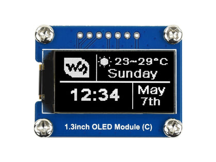 1-3-inch-oled-expansion-board-64x128-resolution-spi-and-i2c-interface-black-and-white-display-1