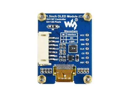 1-3-inch-oled-expansion-board-64x128-resolution-spi-and-i2c-interface-black-and-white-display-2