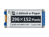 2.66 inch e-Paper electronic ink screen module 296x152 pixel SPI communication