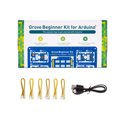 Grove Beginner Kit for Arduino - All-in-one Arduino Compatible Board with 10 Sensors and 12 Projects