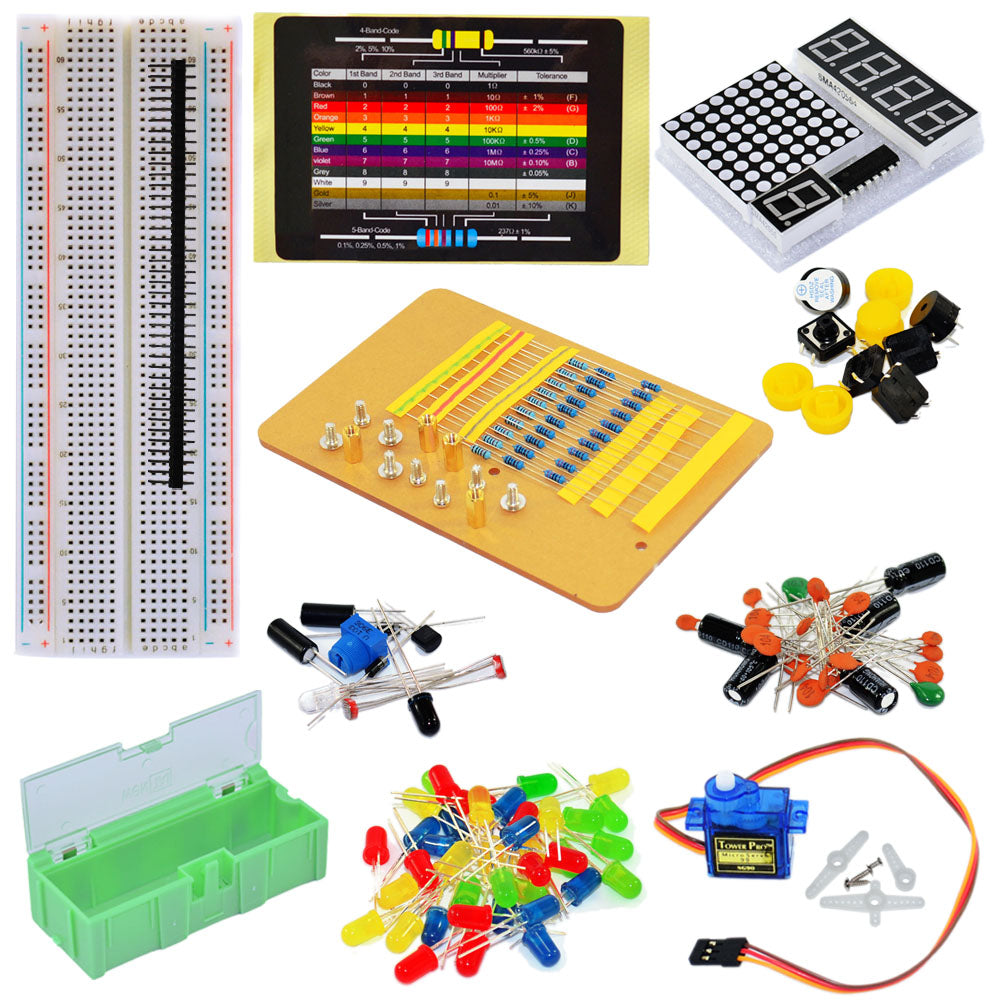 Electronic Parts Pack For Arduino – ELEDIY | Electronics Do It Yourself