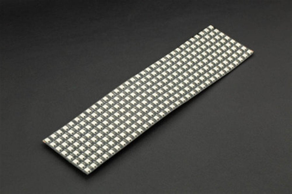 Gravity: Flexible 8x32 RGB LED Matrix – ELEDIY | Electronics Do It Yourself