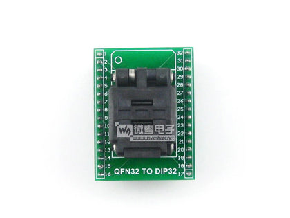 qfn32-to-dip32-programming-seat-ic-test-block-32qn50s15050-with-board-1