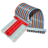 Raspberry Pi B-type GPIO Expansion DIY Kit(rainbow 40P flat cable+breadboard+GPIO pinboard)