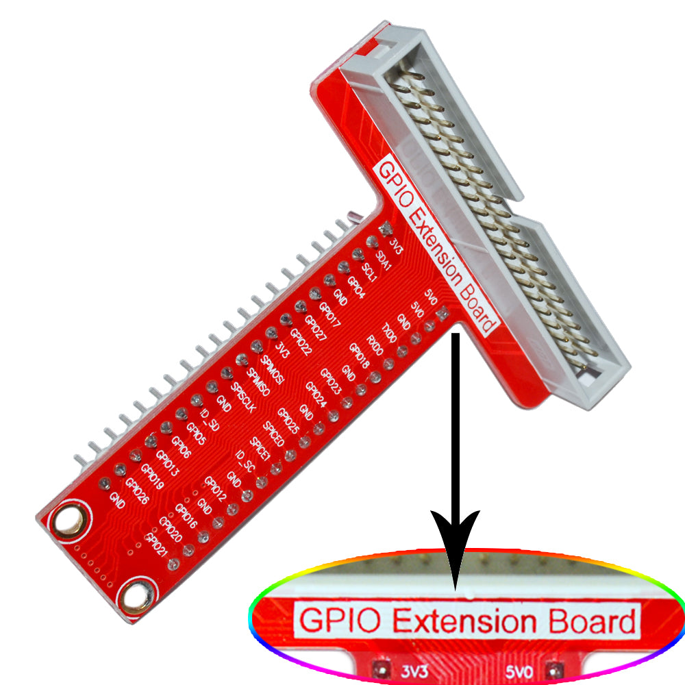 Rdeghly GPIO raspberry pi, carte d'extension GPIO, carte d'extension GPIO 1  à 3 ports Extension Module de carte 40 broches Adaptateur GPIO pour Raspberry  PI 2 