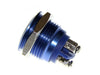 16mm Anti-vandal Metal Push Button - Royal Blue