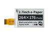 2.7 inch electronic ink screen 264x176 resolution black and white e-paper electronic paper