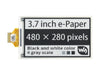 3.7 inch e-Paper electronic ink screen 480x280 pixel SPI communication