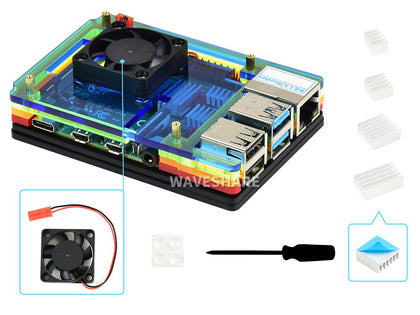 raspberry-pi-4th-generation-rainbow-acrylic-housing-with-cooling-fan-1