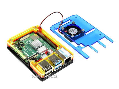 raspberry-pi-4th-generation-rainbow-acrylic-housing-with-cooling-fan-2