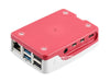 Raspberry Pi 4 generation official original shell red and white shell ABS material