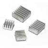 Heat Sink Kit for Raspberry Pi 4B - Silver Aluminum