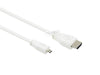 Raspberry Pi official original Micro HDMI to HDMI HD video line 1 m white raspberry pie 4 generation applicable