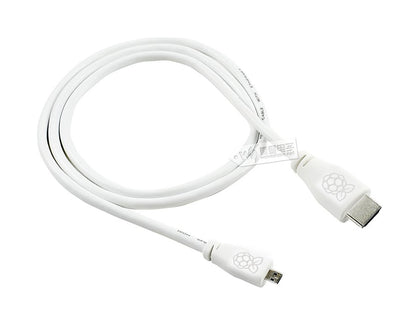 raspberry-pi-official-original-micro-hdmi-to-hdmi-hd-video-line-1-m-white-raspberry-pie-4-generation-applicable-2