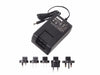 Wall Adapter Power Supply 12VDC 1.2A - Includes 5 adapter plugs