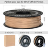 Wood filament for 3D printers